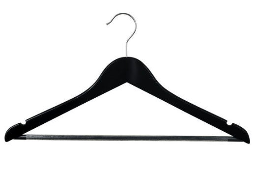 Standard Hanger In Black — National Hotel Supplies